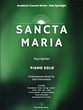 Sancta Maria piano sheet music cover
